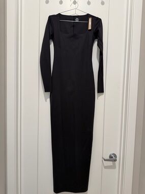 Skims body long sleeve long slip dress